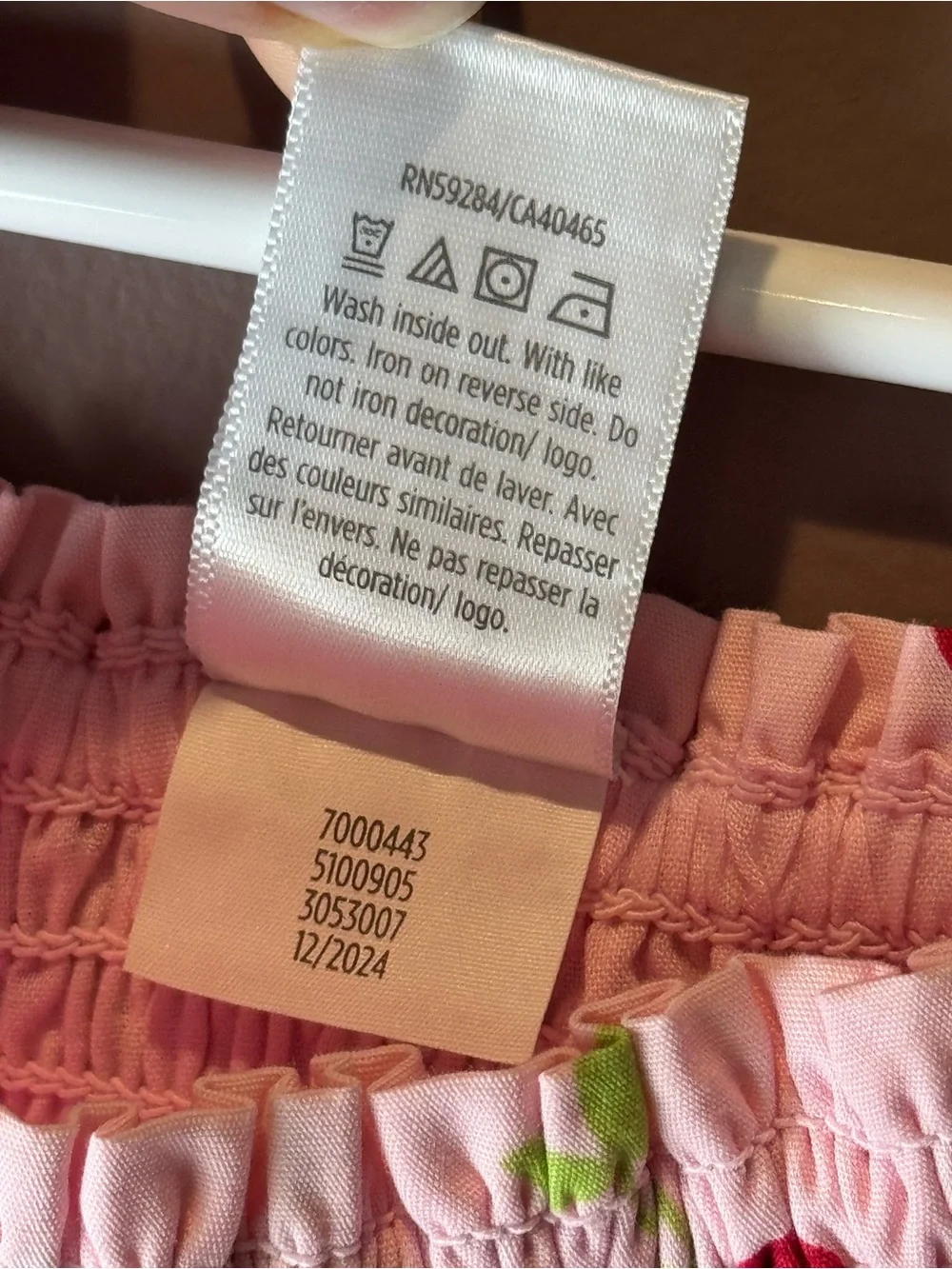 Gymboree Pink Cherry Red Smocked Top 2T